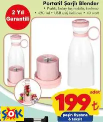 PORTATİF ŞARJLI BLENDER